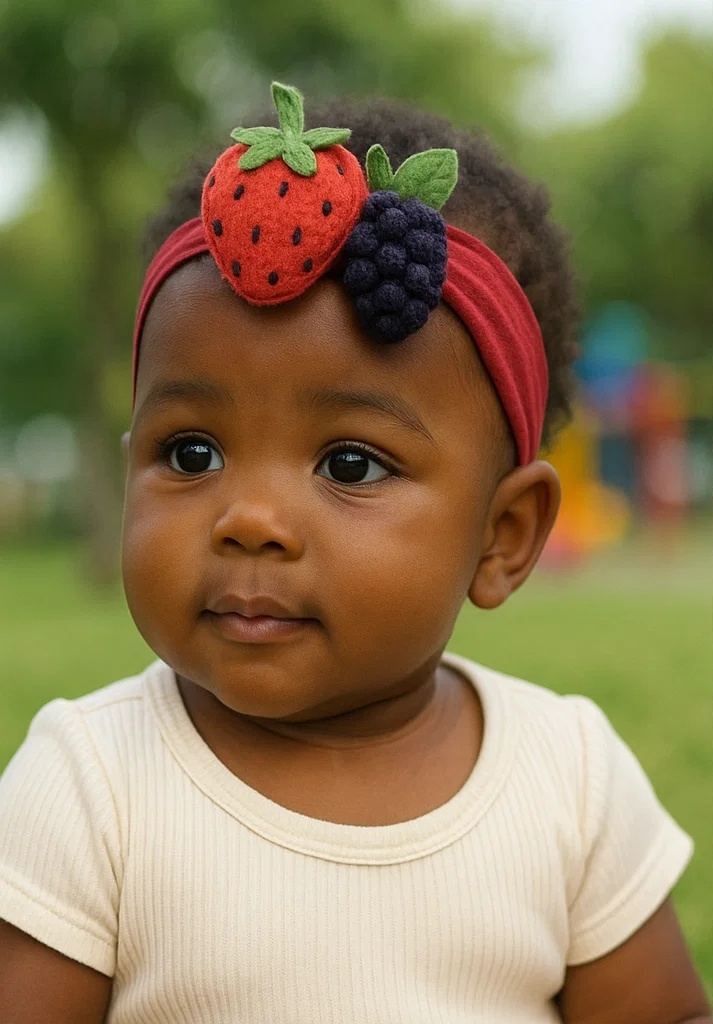 Strawberry Mulberry Baby Headband
